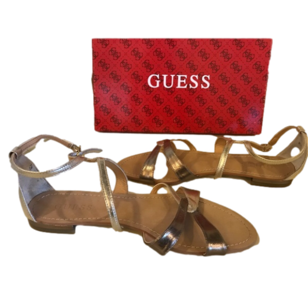 NEW Guess Gold Sandles